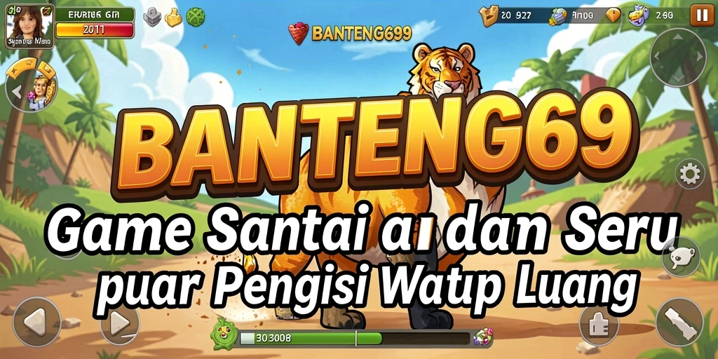 Tangkapan layar utama BANTENG69 menunjukkan gameplay yang ceria dan menarik.