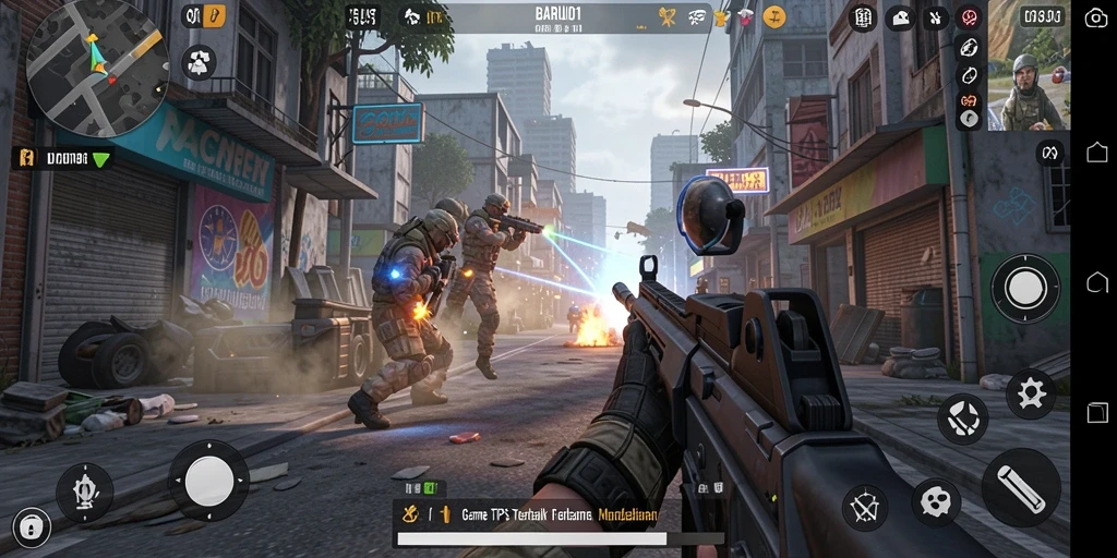 Tangkapan layar dari gameplay seru BARU01.