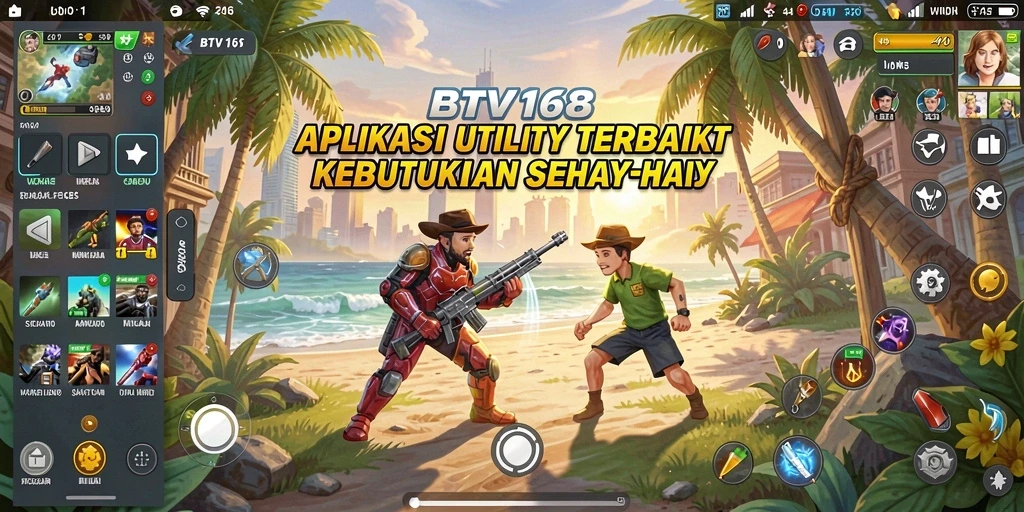 Tampilan antarmuka BTV168 dengan fitur-fitur Utility yang menarik.