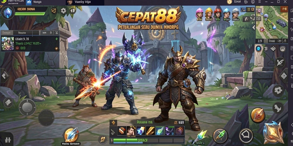 Tampilan gameplay menegangkan dari CEPAT88 yang memperlihatkan aksi seru.