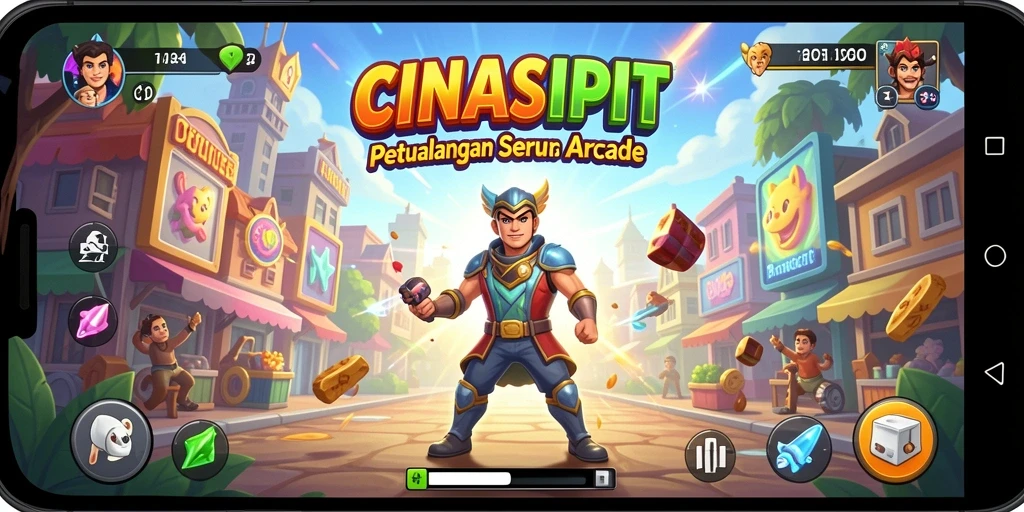 Tangkapan layar dari gameplay seru dalam CINASIPIT.