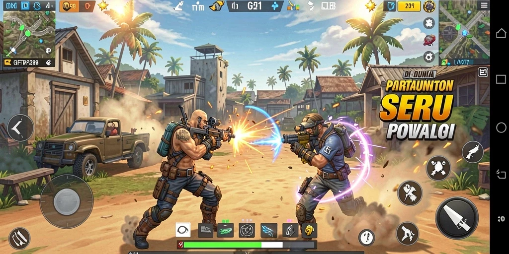 Tampilan gameplay seru di dunia Battle Royale GIFTRP288.