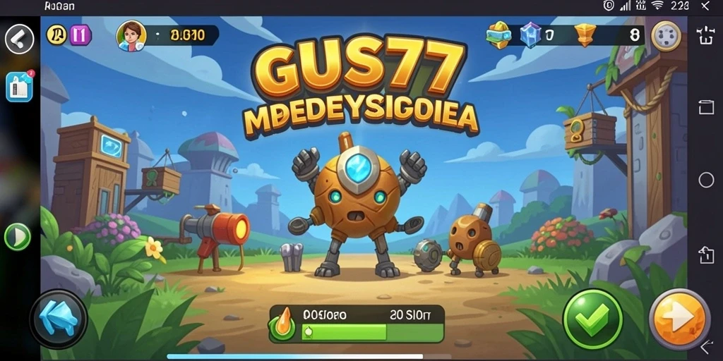 Tampilan menarik dari gameplay GUS77 yang menyenangkan.