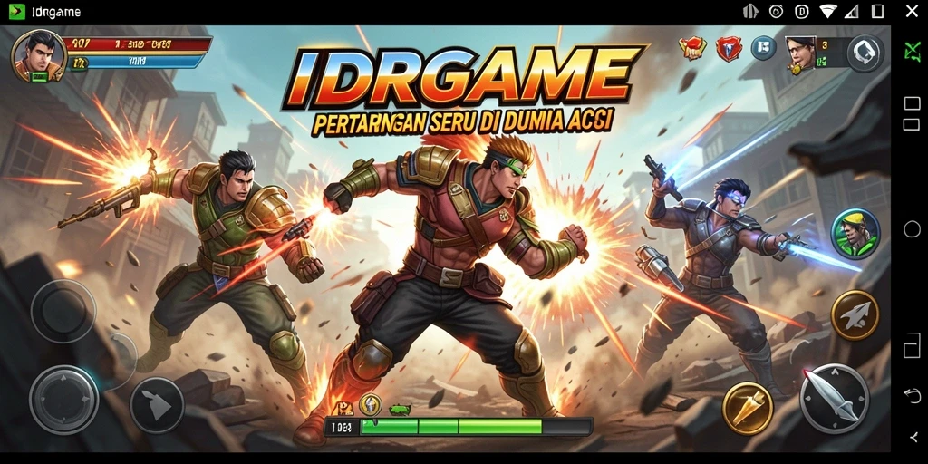 Gameplay seru dan aksi menegangkan di IDRGAME.