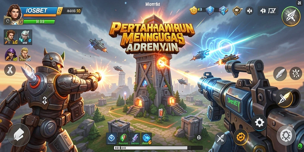 Tangkapan layar menunjukkan aksi menegangkan dalam permainan Tower Defense.