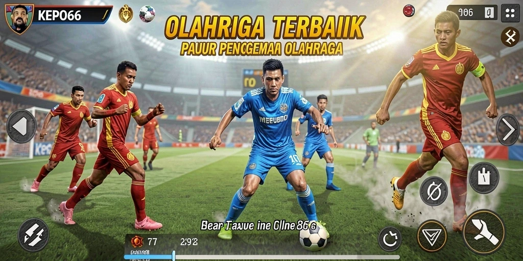 Screenshot gameplay KEPO66 yang menampilkan aksi olahraga yang seru.