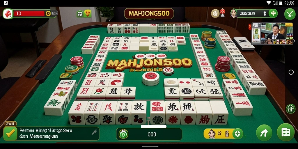 Screenshot menunjukkan gameplay Bingo yang mendebarkan dari MAHJONG500.