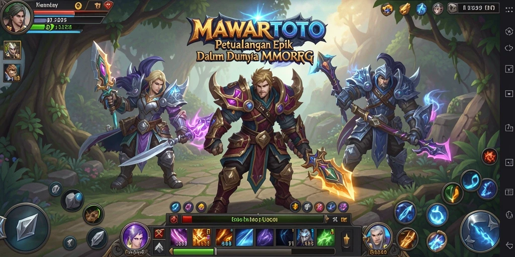 Screenshot utama MAWARTOTO menunjukkan gameplay seru dalam dunia MMORPG.