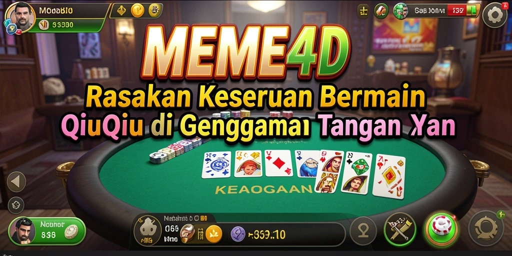 Tampilan menarik dari gameplay QiuQiu MEME4D.