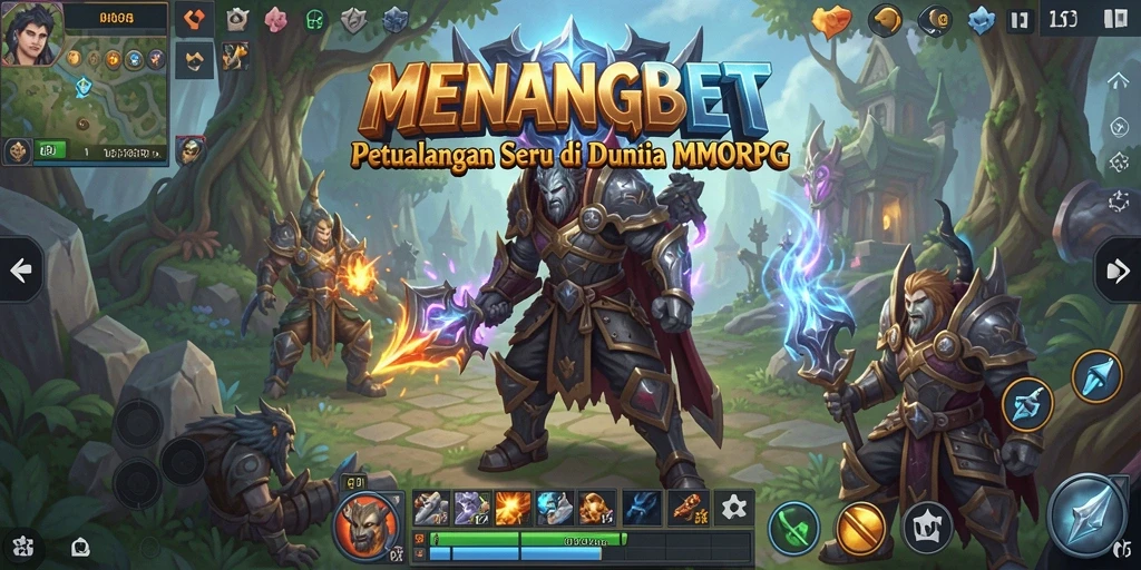 Screenshot MENANGBET menampilkan aksi seru dalam permainan MMORPG.