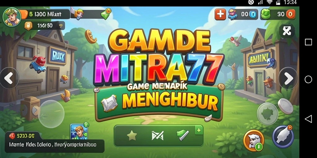 Tampilan gameplay MITRA77 yang menawan dan penuh warna.