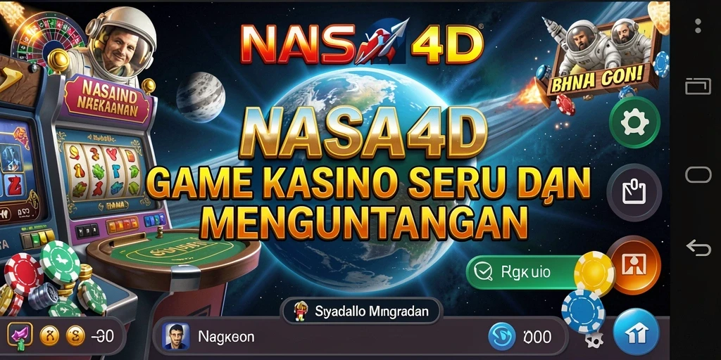 Tampilan screenshot utama NASA4D menunjukkan gameplay yang mengasyikkan dari kasino.