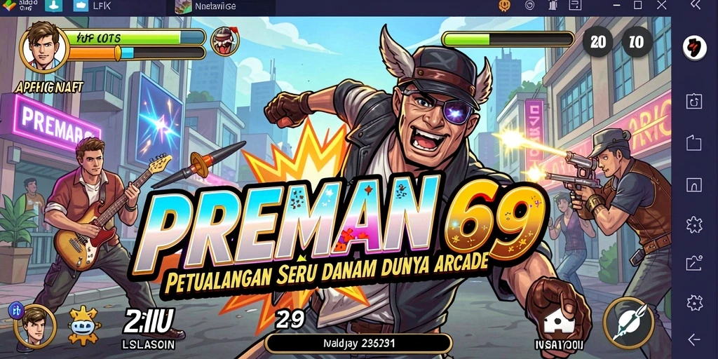 Gameplay seru dan penuh aksi dalam PREMAN69 dengan grafis menarik.