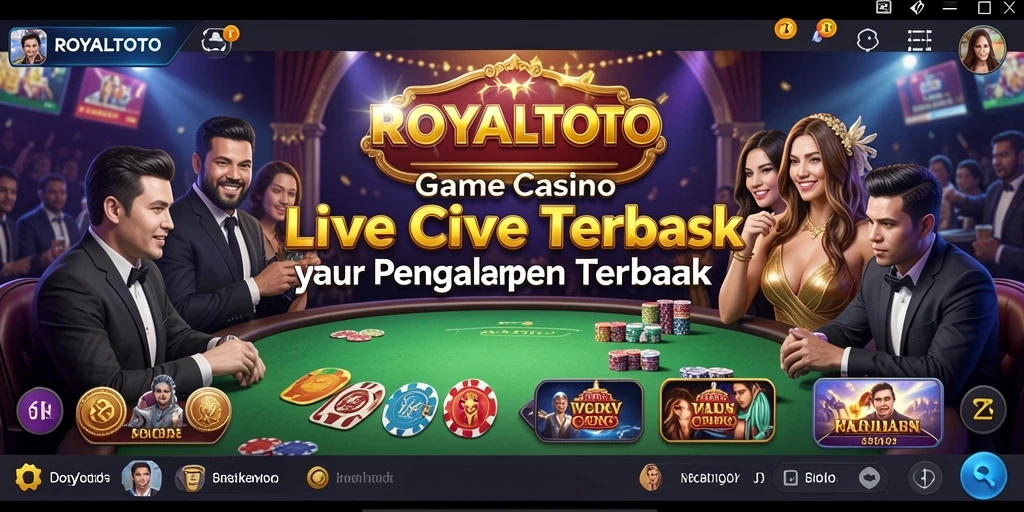 Gameplay Live Casino yang mendebarkan di ROYALTOTO dengan dealer langsung.