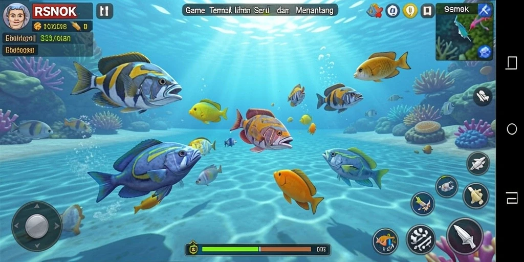 Tampilan gameplay seru dalam RSNOK yang mengasyikkan.
