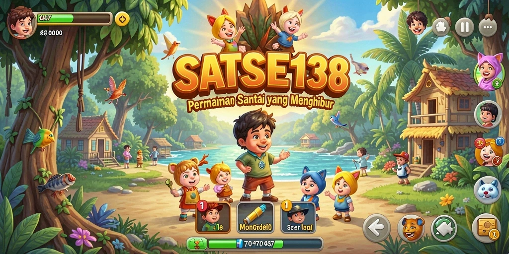 Screenshot SATSET138 menampilkan gameplay yang ceria dan menyenangkan.