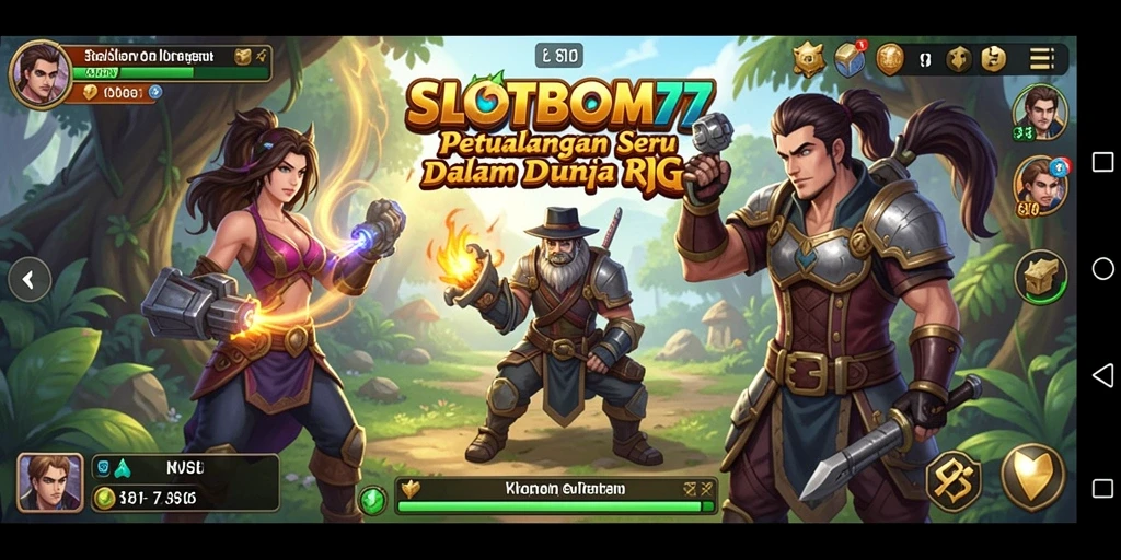 Tampilan gameplay seru dan mendebarkan di SLOTBOM77.