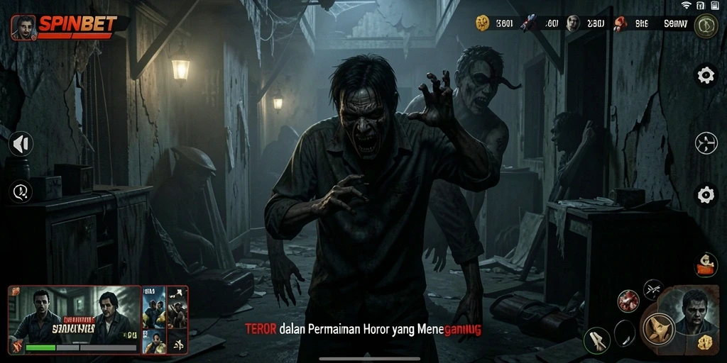 Gameplay SPINBET yang mencekam dengan suasana horor yang nyata.