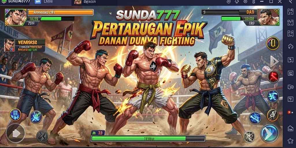 Tampilan aksi mendebarkan dalam gameplay SUNDA777.