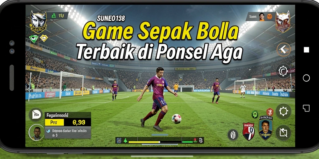 Tangkapan layar gameplay SUNEO138 yang menunjukkan aksi sepak bola yang mendebarkan.