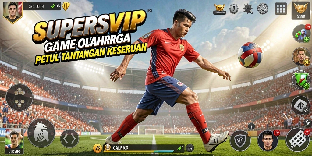 Menampilkan aksi seru dari gameplay SUPERSVIP yang penuh tantangan.