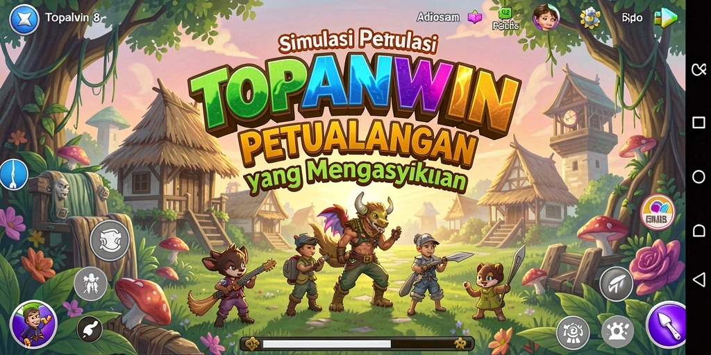 Tampilan gameplay inovatif dari TOPANWIN dalam simulasi interaktif.