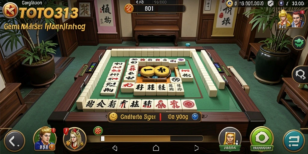 Tampilan gameplay seru dari TOTO313 yang menunjukkan tantangan Mahjong.